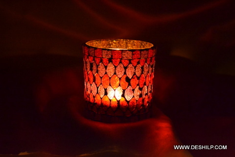 3inch Beautiful Glass Candle Holder