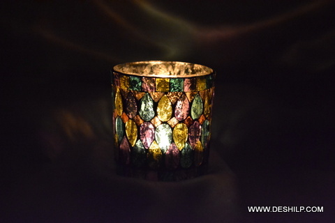 Polished Small T Light Candle Holder