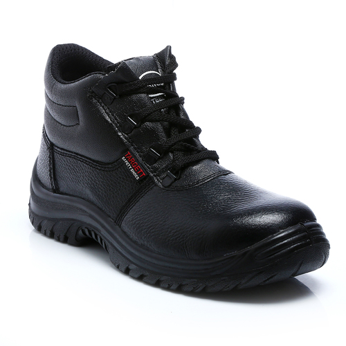 Black Carbon Leather Safety Shoe
