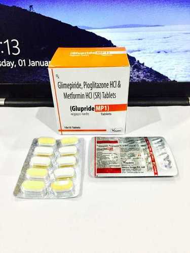 Glimepiride 1mg + Metformin 500 mg + Pioglitazone 15 mg (SR)