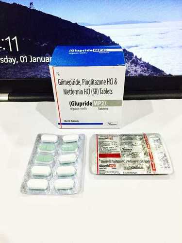 Glimepiride 2mg + Metformin 500 mg + Pioglitazone 15 mg (SR