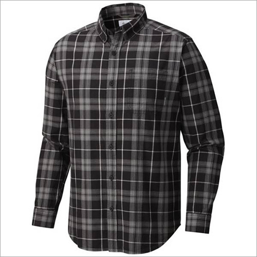 Men'S Black Shirt Collar Style: Classic