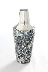 Silver Black Cocktail Shaker