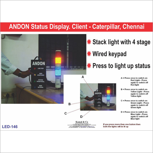 Andon Status Display Application: For Industrial Use