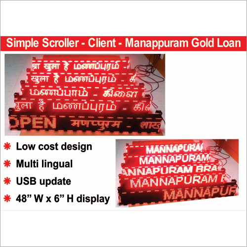LED Ticker Board