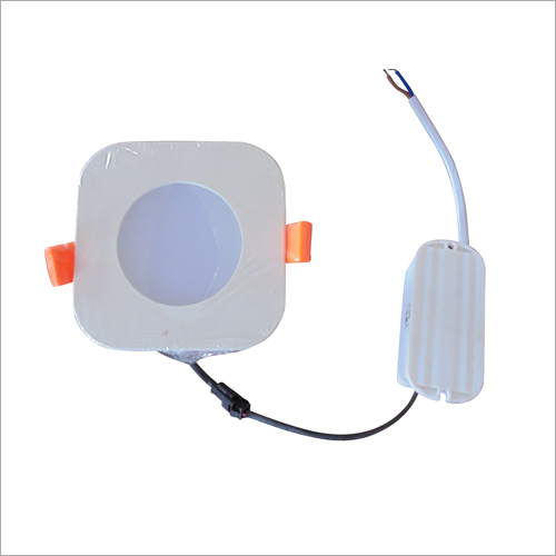 6 W Square Cancelled Light - Aluminum & Plastic, 6 W Power, White Color | Ideal for Home, Office, Restaurants, Shops, Easy Ceiling Mounting