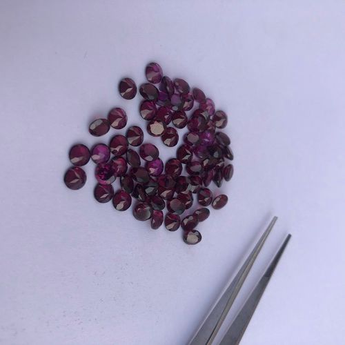 2.75mm Natural Rhodolite Garnet Faceted Round Gemstone