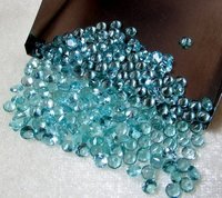 1.5mm Natural Blue Apatite Faceted Round Gemstone