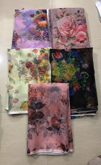 Semi Chiffon 3D Digital Printed Fabric