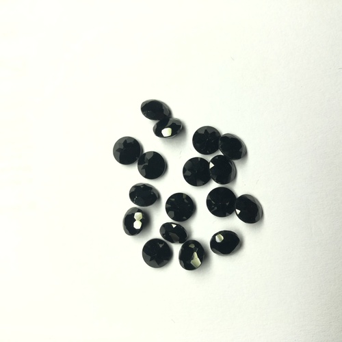2.75mm Natural Black Spinel Faceted Round Gemstone