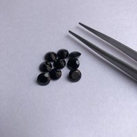 4mm Natural Black Spinel Faceted Round Gemstone