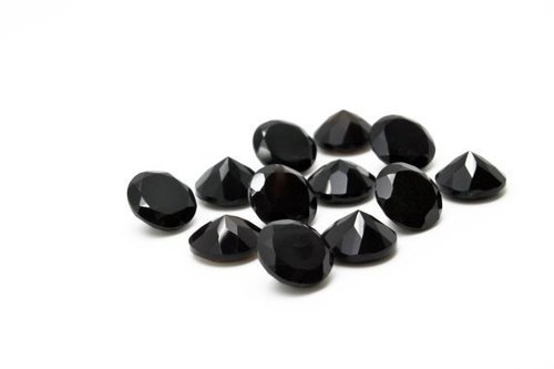 5mm Natural Black Spinel Faceted Round Gemstone