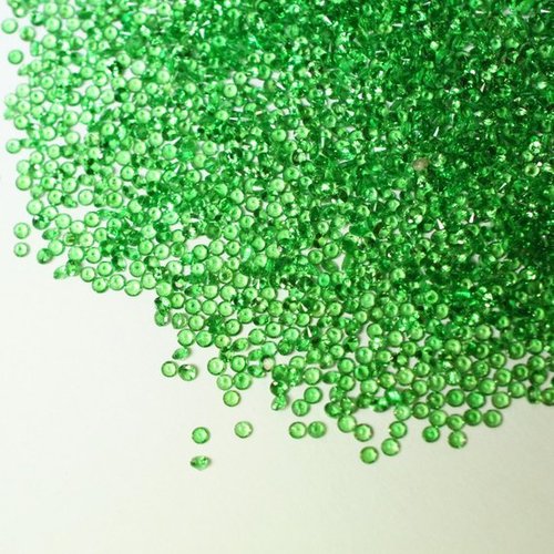 1.5mm Natural Green Garnet Faceted Round Gemstone