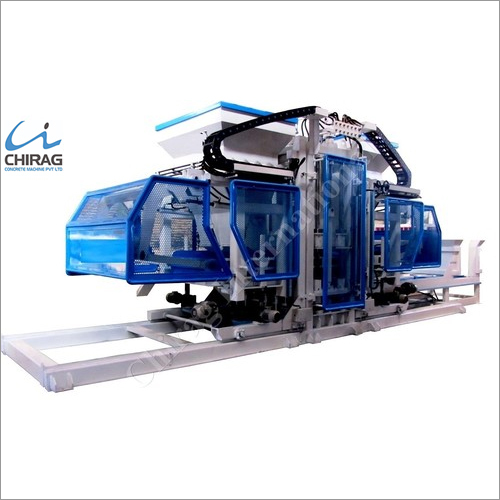 Chirag Hi-Technology Interlocking Block Making Machine - Hydraulic Pressure, Blue Color | Multifunctional Automatic Block, Brick & Paver Production with High Efficiency and Easy Operation