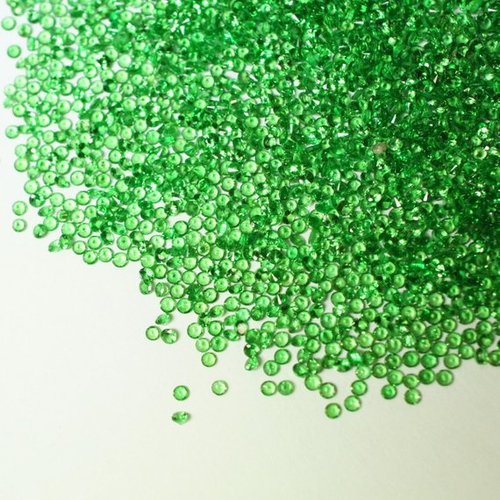 2mm Natural Green Garnet Faceted Round Gemstone Loose