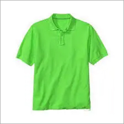 Multicolored Mens Polo Plain T-Shirt