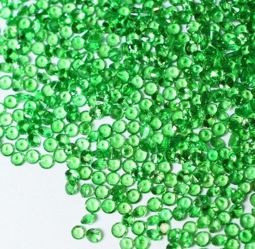 3.5mm Natural Green Garnet Faceted Round Gemstone