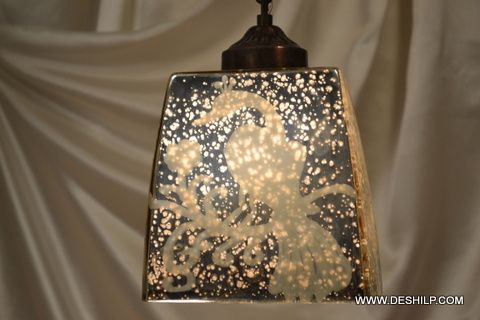 Silver Handmade Glass Wall Hanging