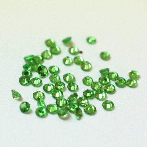 4mm Natural Green Garnet Faceted Round Cut Gemstone