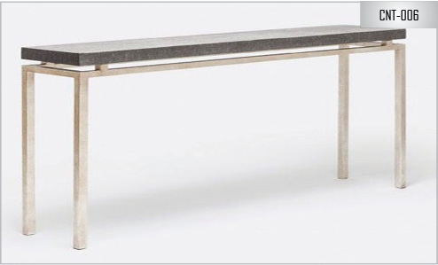 Silver & Black Console Table