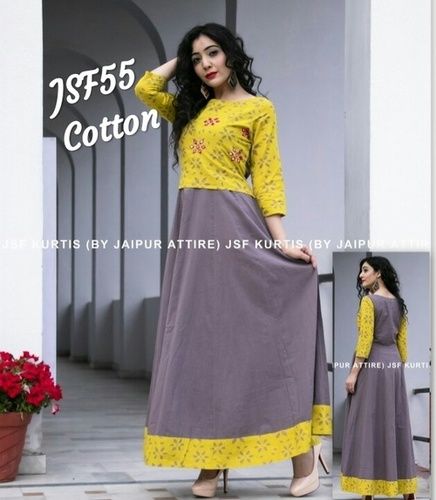 Ladies Embroidered Cotton Kurti