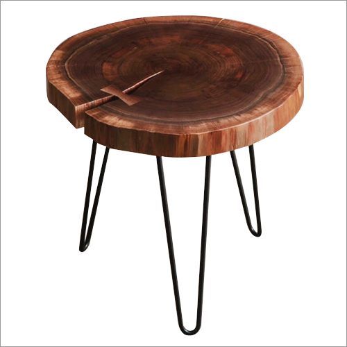 Iron Wood Accent Table