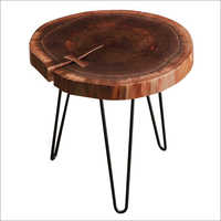 Iron Wood Accent Table