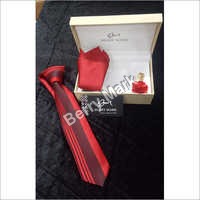 Mens Ties - Silk, Modern Red Printed Design | Easy To Use And Stylish Choice