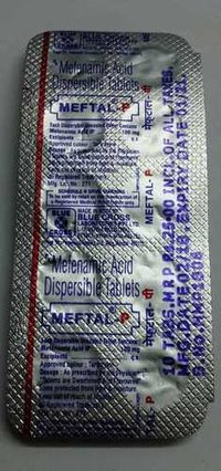 Mefenamic Acid  Dispersible Tablet