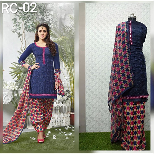 Ladies Printed Unstitched Suit