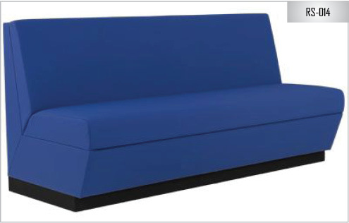 Blue & Black Resturant Sofa