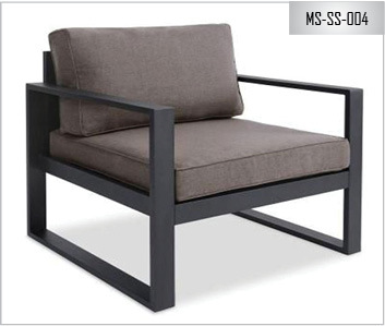 Black Mild Steel Sofa Set