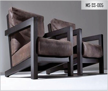 Brown Mild Steel Sofa Set