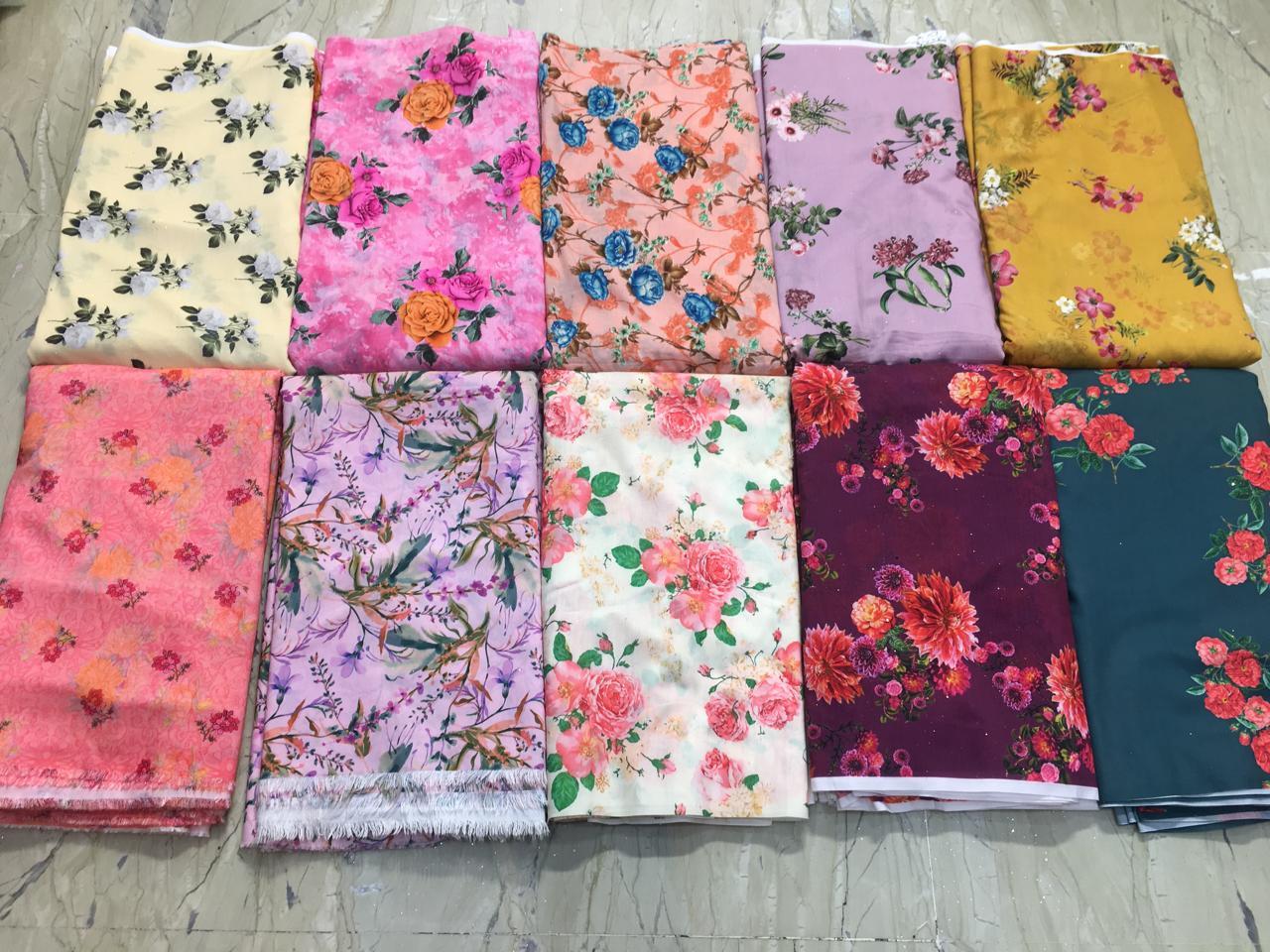 Polyester Fancy Digital Printed Fabric