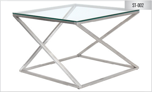 Silver Hotel Side Table