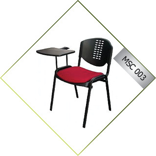 Black & Red Writing Pad Chairs