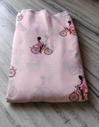Floral Digital Multicolor Printed Fabric