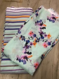 Floral Digital Multicolor Printed Fabric