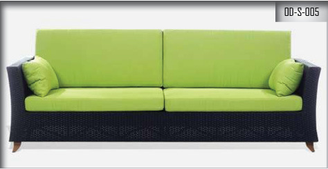 Black & Green Outdoor Sofa