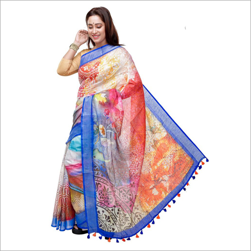 Multiple Color Ladies Handloom Saree