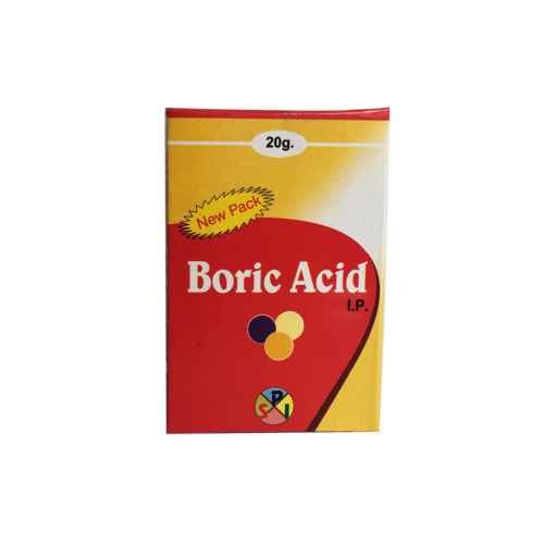 Boric Acid I.P (20MG, 100GM, 400GM)