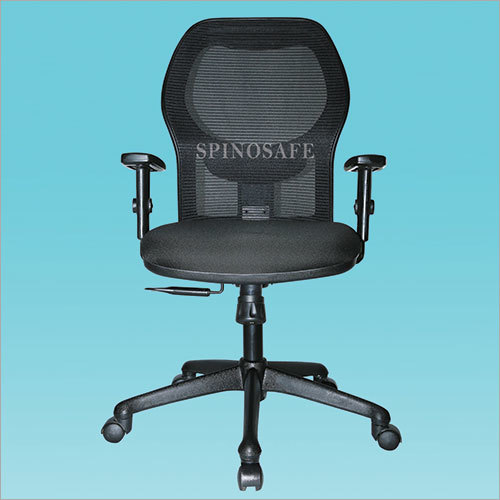 Medium Back Chair With Adjustable Arms