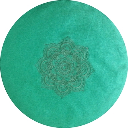 All Hdz-415-05-Zafu Cushion Round Lotus Embroidered With Buckwheat Filling