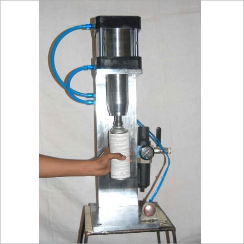 Aerosol De Crimping Machine