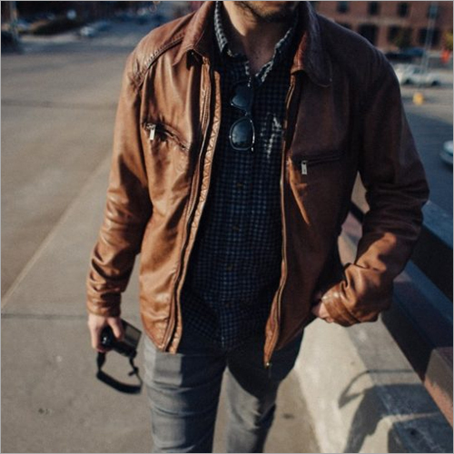 Brown Mens Leather Jackets