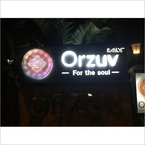 Back light glow sign board