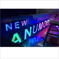 Rgb Led Channel Letter Signage - Acrylic Material, Customized Size, Waterproof Finish | Indoor & Outdoor Lighting, Multicolor Display, Long-lasting And Power Efficient