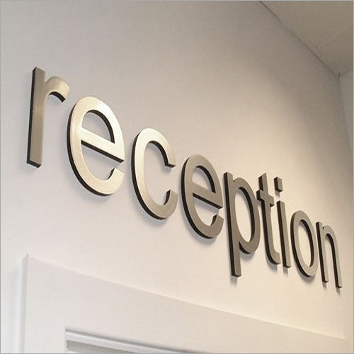 Reception Signage Body Material: Acrylic