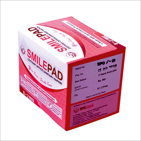 Smilepad Cottony Office Sanitary Napkin - Color: White