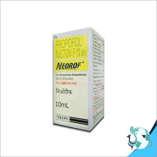 10ml Propofol Injection IP - General Anesthetic Liquid, Intravenous Administration, Fast Onset in 30 Seconds, Lasting Effects for Up to 31 Hours, High Protein Binding 95-99%